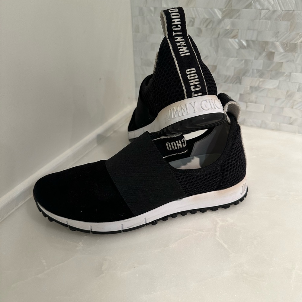 Jimmy Choo suede slip on sneakers